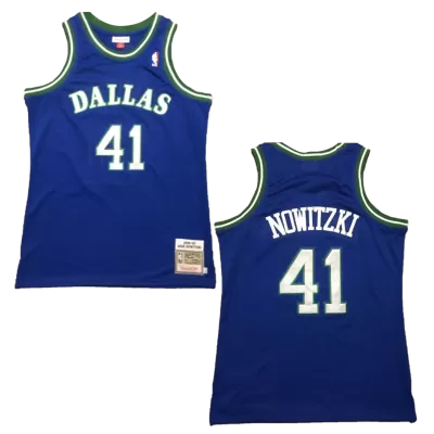 Nowitzki #41 Dallas Mavericks Retro Jersey 1998/99 For Men - dunkjerseys