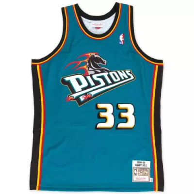 Grant Hill #33 Detroit Pistons Retro Jersey 1998/99 For Men - dunkjerseys