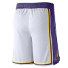 Los Angeles Lakers NBA Shorts 2019/20 For Men -White - dunkjerseys