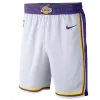 Los Angeles Lakers NBA Shorts 2019/20 For Men -White - dunkjerseys