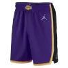 Los Angeles Lakers NBA Shorts 2020/21 For Men -Purple - dunkjerseys