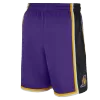 Los Angeles Lakers NBA Shorts 2020/21 For Men -Purple - dunkjerseys