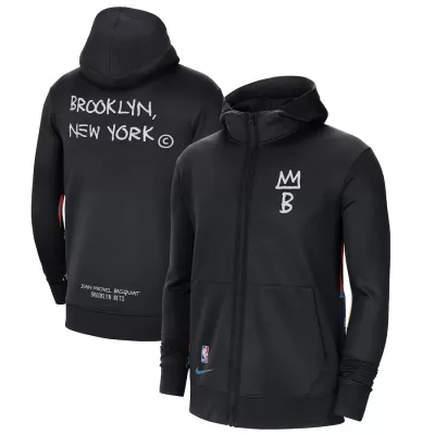 Brooklyn Nets Hoodie Jacket For Men Black - dunkjerseys