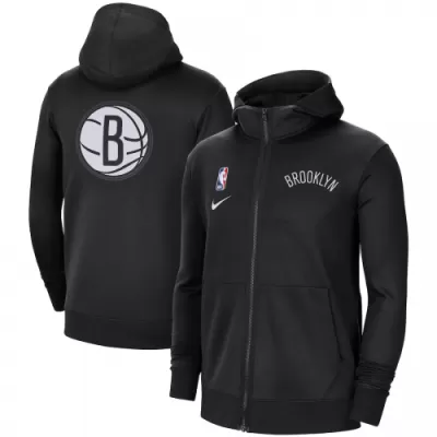 Brooklyn Nets Hoodie Jacket For Men Black - dunkjerseys