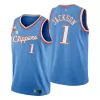 Reggie Jackson #1 Basketball Jersey Los Angeles Clippers 2021 - City Edition - dunkjerseys