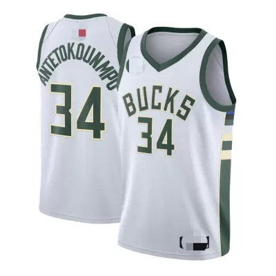 Antetokounmpo #34 Basketball Jersey Milwaukee Bucks - Association Edition - dunkjerseys