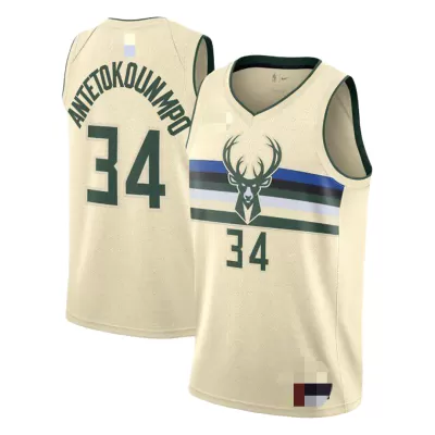 Giannis Antetokounmpo #34 Basketball Jersey Milwaukee Bucks - City Edition - dunkjerseys