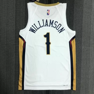 Zion Williamson #1 Basketball Jersey New Orleans Pelicans 2020/21 - Association Edition - dunkjerseys