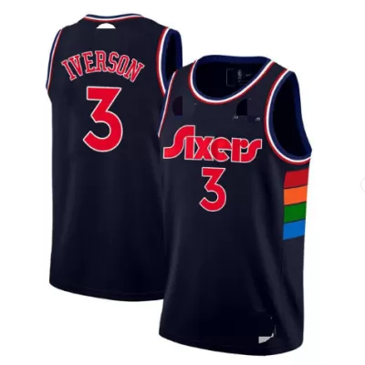 Allen Iverson #3 Basketball Jersey Philadelphia 76ers 2021/22 - City Edition - dunkjerseys