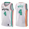 Derrick White #4 Basketball Jersey San Antonio Spurs 2021/22 - City Edition - dunkjerseys