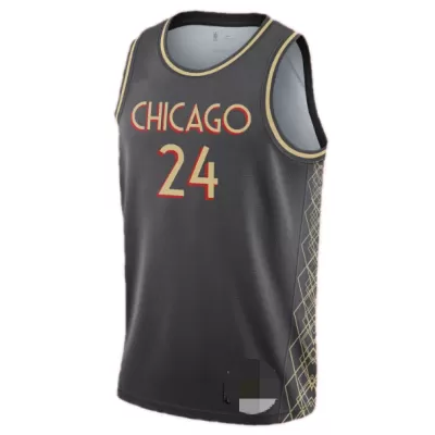 Lauri Markkanen #24 Basketball Jersey Chicago Bulls 2020/21 - City Edition - dunkjerseys