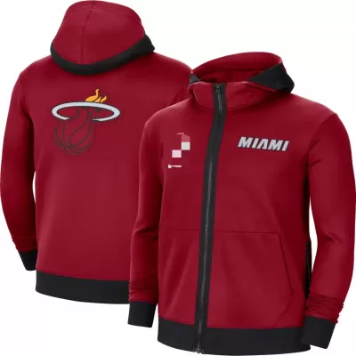 Miami Heat Hoodie Jacket For Men Red - dunkjerseys