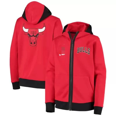 Chicago Bulls Hoodie Jacket For Men Red - dunkjerseys