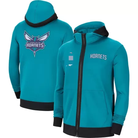 Charlotte Hornets Hoodie Jacket For Men Blue - dunkjerseys