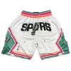 San Antonio Spurs NBA Shorts For Men -White - dunkjerseys