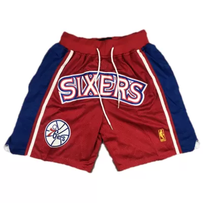 Philadelphia 76ers NBA Shorts For Men -Red - dunkjerseys