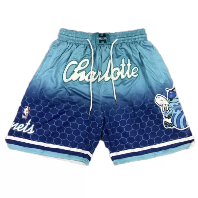 Charlotte Hornets NBA Shorts For Men -Blue - dunkjerseys