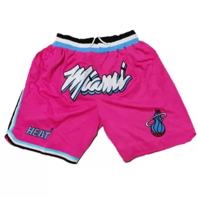 Miami Heat NBA Shorts For Men -Pink - dunkjerseys