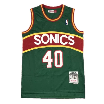 Shawn Kemp #40 Seattle SuperSonics Retro Jersey 1994/95 For Men - dunkjerseys