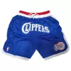 Los Angeles Clippers NBA Shorts For Men -Blue - dunkjerseys