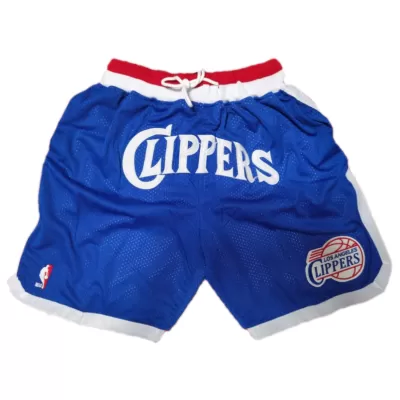 Los Angeles Clippers NBA Shorts For Men -Blue - dunkjerseys