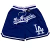 Los Angeles Dodgers NBA Shorts For Men -Blue - dunkjerseys