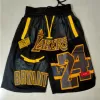 Los Angeles Lakers NBA Shorts For Men -Black - dunkjerseys