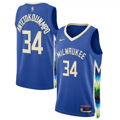 Giannis Antetokounmpo #34 Basketball Jersey Milwaukee Bucks 2022/23 - City Edition - dunkjerseys