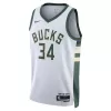 Bucks Antetokounmpo #34 Basketball Jersey Milwaukee Bucks 2022/23 - Association Edition - dunkjerseys