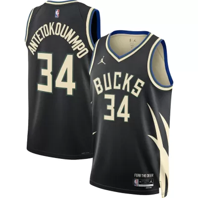 Bucks Antetokounmpo #34 Basketball Jersey Milwaukee Bucks 2022/23 - Statement Edition - dunkjerseys