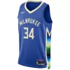 Giannis Antetokounmpo #34 Basketball Jersey Milwaukee Bucks 2022/23 - City Edition - dunkjerseys