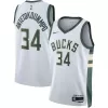 Bucks Antetokounmpo #34 Basketball Jersey Milwaukee Bucks 2022/23 - Association Edition - dunkjerseys