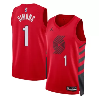 Anfernee Simons #1 Basketball Jersey Portland Trail Blazers 22/23 - Statement Edition - dunkjerseys