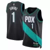 Anfernee Simons #1 Basketball Jersey Portland Trail Blazers 22/23 - City Edition - dunkjerseys