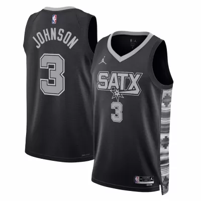 Keldon Johnson #3 Basketball Jersey San Antonio Spurs 2022/23 - Statement Edition - dunkjerseys