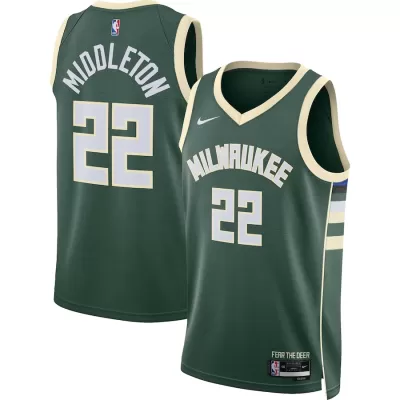 Khris Middleton #22 Basketball Jersey Milwaukee Bucks 2022/23 - Association Edition - dunkjerseys